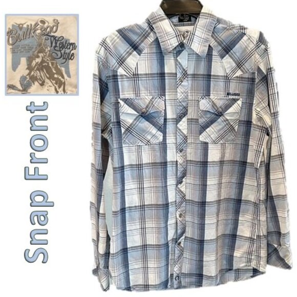 BULLHEAD Western Snap Front Shirt - Medium - Picture 1 of 9